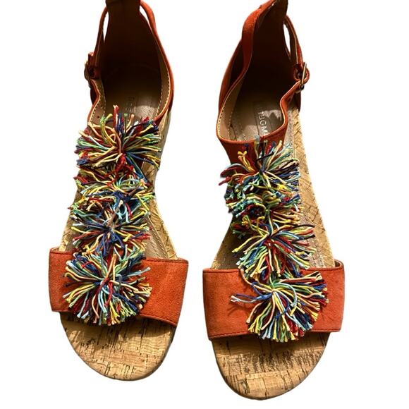 ⭐ 🔥 50% OFF CLEARANCE — FINAL PRICE BCBG MAXAZRIA Delfina Leather Sandals 36.5 - Picture 2 of 6